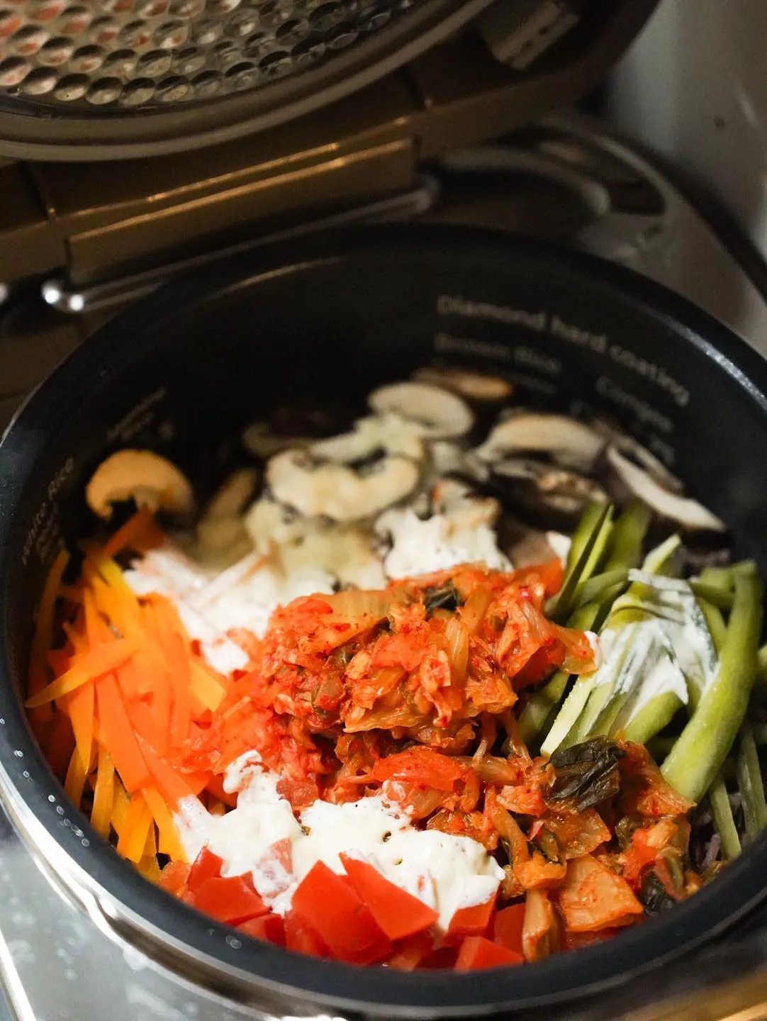 韓式芝士植物肉拌飯